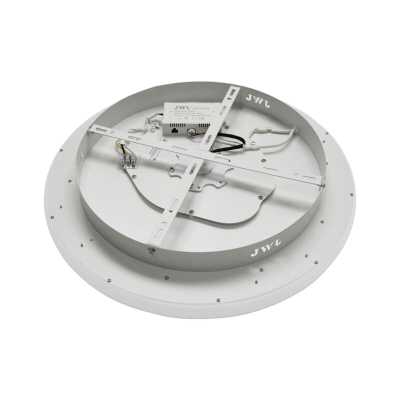Ventilador de Techo con Luminario LED de 110 V CA 50/60 Hz / 88 W / 3 Tonos de Luz (6500 - 4 000 - 2 700 K) / Diámetro 500 mm / 6 Velocidades / Dimeable.