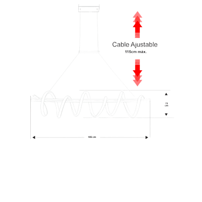 Lámpara de Techo LED / 80W / Flujo Luminoso 6400 Im / Ø1050 mm / Luz Blanca 6500K - Neutra 4000K - Cálida 2700K / Vida Útil 50,000 h / IP20 / Montaje Sobreponer / Blanco / Aluminio y PC Lámpara de Techo LED / 80W / Flujo Luminoso 6400 Im / Ø1050 mm / Luz Blanca 6500K - Neutra 4000K - Cálida 2700K / Vida Útil 50,000 h / IP20 / Montaje Sobreponer / Blanco / Aluminio y PC