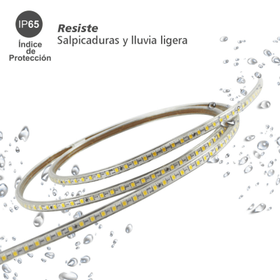 Manguera Led de 1 Linea de 1 cm/ 50 m/ Color Blanco.