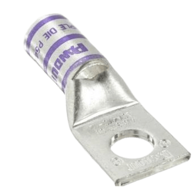 Zapata de compresión LCA4/0-38-X para cal. 4/0 Awg, Barreno para tornillo prisionero de 3/8, 1 Pz Zapata de compresión LCA4/0-38-X para cal. 4/0 Awg, Barreno para tornillo prisionero de 3/8, 1 Pz