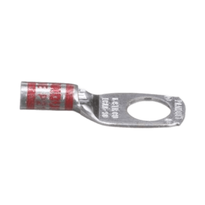 Zapata de compresión LCA8-38-L, para cal. 8 Awg, Barreno para tornillo prisionero de 3/8, 1 Pz