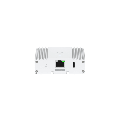 UniFi Protect SuperLink AP para sensores UniFi Protect / (1) Puerto 10/100 MbE / Gestión Bluetooth 5.2 / se energiza por PoE o USB Tipo-C (5V, 1A) / Montaje en riel Din o pared