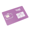 SIM Yobi para dispositivos móviles 3G/4G con recarga de 5GB cada mes durante 1 año de servicio (solo datos)