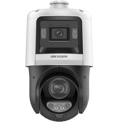 [TandemVu] Domo PTZ IP 4 Megapixel con Cámara Fija 4 Megapixel / 25X Zoom / 100 mts IR / IP66 / ACUSENSE / PoE+ / Entrada-Salida de Audio y Alarma / Ultra Baja Iluminación / Micro SD