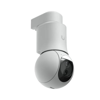 Cámara UniFi Protect PTZ AI Industrial Color Blanco, 4K (8MPX), Zoom Óptico 22x, Visión Nocturna IR 100 m, Reconocimiento Facial y Placas, Protección IP66, Movimiento 360°, PoE++