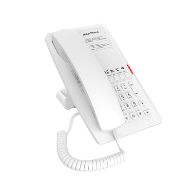 Teléfono IP WI-FI para Hotelería, Puerto USB-A para Carga, 5 Teclas Programables para Servicio Rápido (Hotline), Plantilla Personalizable con PoE