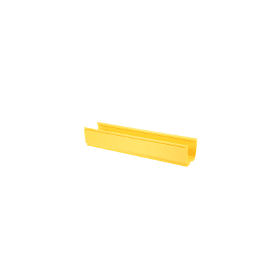 Canaleta FiberRunner™ 4X4, de PVC Rígido, Color Amarillo, 3 m de Largo