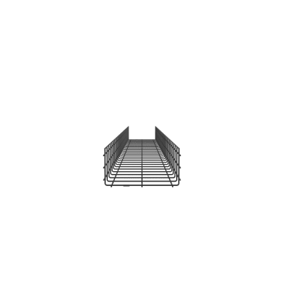 Charola Wire Basket de 12 in (304 mm) de Ancho, 6 in (152 mm) de Alto, 3 m de Largo, Hasta 626 Cables Cat6, Color Negro