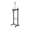 Montaje de Piso Móvil para Pantallas de 65 in a 100 in | vesa 100 x 100 hasta 1000 x 600 | carga maxima soportada 120kg| Fabricado en aluminio y acero