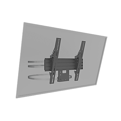 MONTAJE PARA PANTALLAS DE 32 A 65 PULGADAS EN COLUMNA| VESA 100 X 100 HASTA 400 X 400 | COLOR NEGRO| CAP. MAX 35KG