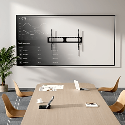 Soporte de Pared para Pantallas Super Heavy-Duty | Inclinación Ajustable| Compatible con Pantallas hasta 140" | Capacidad de Carga hasta 125 kg | Compatibilidad VESA 300 x 200 hasta 1200 x 800