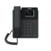Teléfono IP empresarial para 4 líneas SIP con pantalla LCD de 2.4 pulgadas a color, Opus y conferencia de 6 vías, PoE.