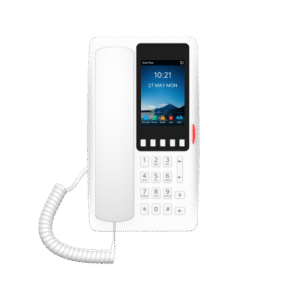 Teléfono IP Wi-Fi Hotelero con PoE, Puerto USB de Carga y Pantalla LCD de 3.5" Teléfono IP Wi-Fi Hotelero con PoE, Puerto USB de Carga y Pantalla LCD de 3.5"