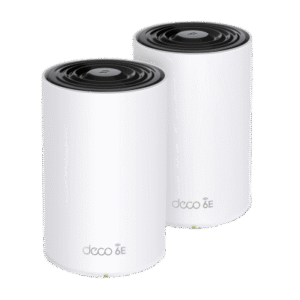 Router Inalámbrico MESH Interior para Hogar / Doble Banda Wi-Fi 6E AX5400 Mbps / 3 Puerto Gigabit WAN/LAN / 4 Antenas Internas / Administración Mediante la App Deco (iOS, Android) / Protección HomeShield