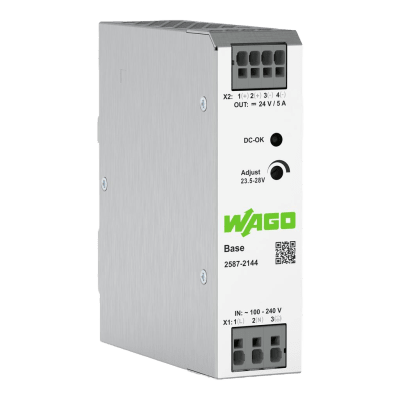 Fuente de Alimentación con Sincronización Primaria / Monofásico / Tensión de Salida 24V DC / Corriente de Salida 5A / Fuente super compacta Fuente de Alimentación con Sincronización Primaria / Monofásico / Tensión de Salida 24V DC / Corriente de Salida 5A / Fuente super compacta