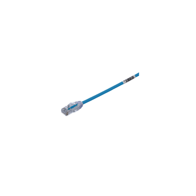 Cable de Parcheo UTP Cat6A, CM/LSZH, Diámetro Reducido (28AWG), Color Azul, 30 ft
