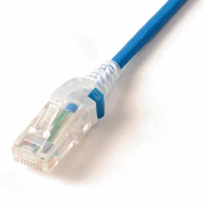 Patch Cord "Skinny" Cat6A UTP, 5ft, Diámetro Reducido 28 AWG, CM/LSOH, Color Azul Patch Cord "Skinny" Cat6A UTP, 5ft, Diámetro Reducido 28 AWG, CM/LSOH, Color Azul