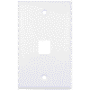 Placa de Pared (Face Plate) / 1 Puerto / Color Blanco / Caja con 20 Piezas / ABS