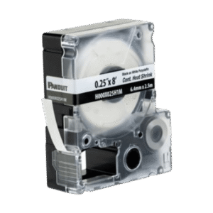 CASSETTE D ETIQUETAS CONTINUA TERMO CONTRACTIL .25 IN D/ANCHO X 2.4M D/LARGO