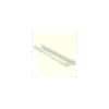 Base para canaleta T-70, de PVC rígido, con orificios perforados para montaje, 103.3 x 44.9 x 1800 mm, Color Blanco Mate