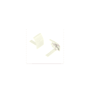 Unión recta de base, para uso con canaleta T70, Material PVC Rígido, Color Blanco