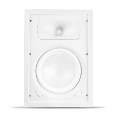 Speaker In-Wall TruAudio Ghost Series | 2 Way | Woofer 8in Polipropileno Blanco | Tweeter 1in | Potencia 5-125 W | Impedancia 8Ω | Rango de Frecuencia 40-20kHz | Sensibilidad 90dB