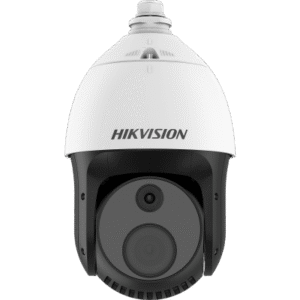 PTZ IP Dual / Lente Térmico 25 mm (384 X 288) / Lente óptico 32X (2 Megapixel) / 100 mts IR / Termografia / WDR 120 dB / Exterior IP66 / MicroSD