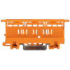 Portador de Montaje de la Serie 221 / 4 mm² / Montaje en Riel DIN-35 y Montaje con Tornillos / Color Naranja / Material PA66 / UL94 V0