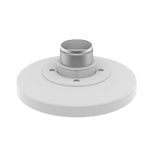 Adaptador tipo Plato necesario para montar en Pared o Techo Cámaras Hanwha serie X y P.