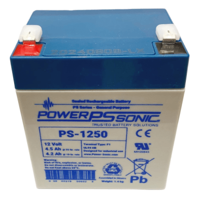 Batería 12V, 4.5AH, Para Respaldo, Tecnologías AGM/VRLA, 5 Años Vida Útil, Terminales F1, Reconocida UL