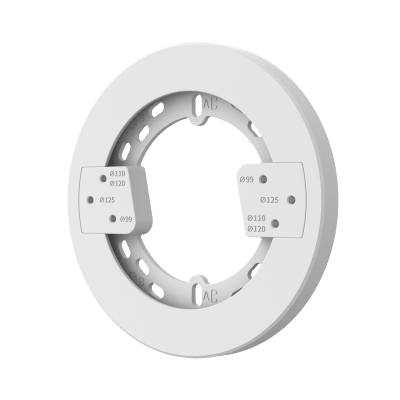 Placa de Montaje para camaras / Material Aluminio y Plástico / Peso 181g / Dimensiones ø140x12.2mm / Compatible con múltiples Accesorios