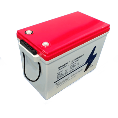 Batería de Litio Ciclo Profundo, 12.8 Vcc 280Ah, 6000 ciclos, LiFePO4 , Solar, Marina, Máximo 140 A de Descarga