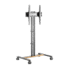Soporte Móvil para Pantalla | Compatibilidad VESA 200x200 hasta 600x400 / Ruedas con Frenos / Ajuste de Altura y Ángulo / Soporte para TV de hasta 55 Pulgadas / Capacidad de Peso 35 kg