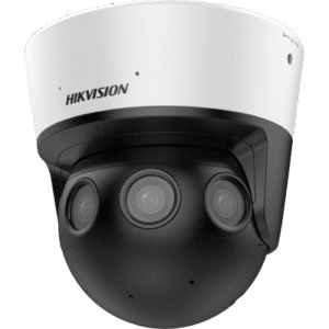 PanoVu Series / Vista Panorámica 180° / 32 Megapixel en Total / 4 Lentes 2.8 mm (4 Lentes 8 Megapixel) / 20 mts IR / 2 Micrófonos Integrados / NEMA 4X / DARKFIGHTER / Exterior IP67 / IK10 / 12 Vcc / PoE+ / Micro SD