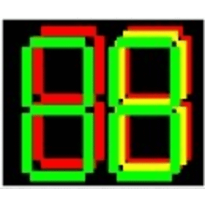 Semáforo de Cuenta Regresiva DX-3-T-1 / LED / Colores Tricolor / Carcasa PC + ABS / Protección IP53 / Visualización Simultánea de Tiempo y Colores