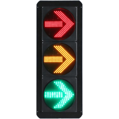 Señal de Tráfico Vertical de Giro a la Derecha / LEDs RYG / Carcasa PC y ABS / IP53 / Transformador AC 24 V / Φ 300 mm / Vida útil de LEDs ≥ 100,000 Hrs Señal de Tráfico Vertical de Giro a la Derecha / LEDs RYG / Carcasa PC y ABS / IP53 / Transformador AC 24 V / Φ 300 mm / Vida útil de LEDs ≥ 100,000 Hrs