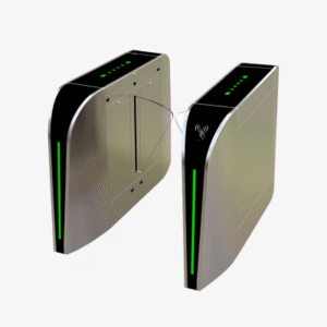 Puerta de cortesía tipo FLAP bidireccional / 30 personas por minuto / Acabado de Lujo / Apertura en 1 segundo / Acero inoxidable / Indicadores LED / Alarma por acceso denegado Puerta de cortesía tipo FLAP bidireccional / 30 personas por minuto / Acabado de Lujo / Apertura en 1 segundo / Acero inoxidable / Indicadores LED / Alarma por acceso denegado