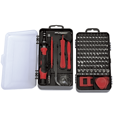 Juego de Reparación de Pantallas o Dispositivos Electrónicos de Uso Fino con 115 piezas con Estuche de Almacenaje. Juego de Reparación de Pantallas o Dispositivos Electrónicos de Uso Fino con 115 piezas con Estuche de Almacenaje.