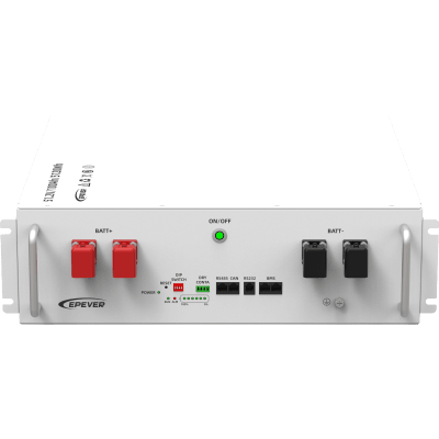 Batería de Litio LiFePO4 51.2Vcc, 5.12Kwh, Rack 4UR para Montaje en Rack,