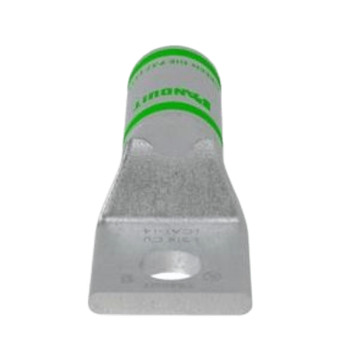 Zapata de compresión LCA1-14-E, para cal. 1/0 Awg, Barreno para tornillo prisionero de 1/4, 1 Pz