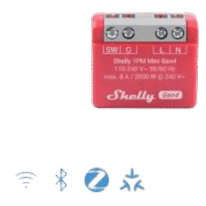 Mini Interruptor inteligente Wi-Fi 2.4 / medición de consumo, /1 canal 8A 110-240 / compatible con asistentes de voz
