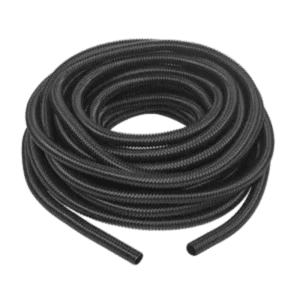 Manguera hermética flexible tipo PolyTuff no metálica, negra de 3/4", 100 pies. Uso comercial/industrial.