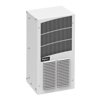 Aire Acondicionado Compacto Para Exterior, Uso en Gabinetes de Telecomunicaciones de Grado Industrial, Frío T20, 2000 BTU, 115 Vca, de Acero, Color Negro