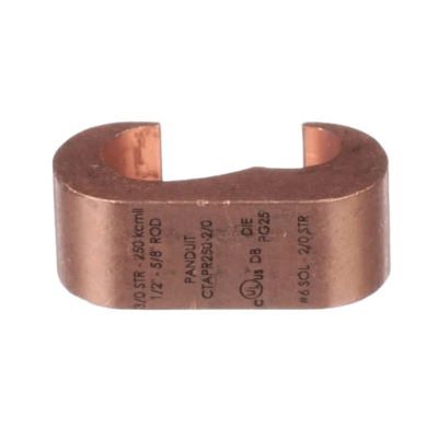 Conector de compresión a tierra de cobre Panduit CTAPR250-2/0-L, 1Pz