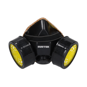 Respirador de Media Cara / Protección contra Contaminantes Aéreos / Diseño de Media Cara / Doble Cartucho Intercambiable / Incluye 2 Cartuchos para Vapores Orgánicos / Variedad de Filtros / Sellado Cómodo / Válvul Respirador de Media Cara / Protección contra Contaminantes Aéreos / Diseño de Media Cara / Doble Cartucho Intercambiable / Incluye 2 Cartuchos para Vapores Orgánicos / Variedad de Filtros / Sellado Cómodo / Válvul