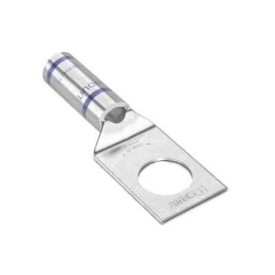 Zapata de compresión LCA6-38-L, para cal. 6Awg, Barreno para tornillo prisionero de 3/8, 1 Pz