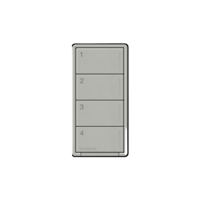 (RadioRa3) Botonera Sunnata Negro 3 escenas y 2 botones subir/bajar para Radio RA3, programe escenas diferentes en cada botón.