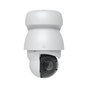Cámara UniFi Protect PTZ AI Industrial Color Blanco, 4K (8MPX), Zoom Óptico 22x, Visión Nocturna IR 100 m, Reconocimiento Facial y Placas, Protección IP66, Movimiento 360°, PoE++