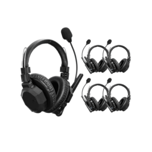 Diadema de Comunicación Inalámbrica Binaural / Cancelación de ruido IA / Comunicación Distancia 500m / Bluetooth / Batería 1050mAh / Resistente a la Lluvia