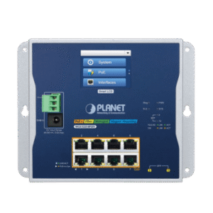 Switch Industrial Flat-Type 8 Puertos Gigabit C/PoE 802.3at, 2 Puertos SFP, LCD Switch Industrial Flat-Type 8 Puertos Gigabit C/PoE 802.3at, 2 Puertos SFP, LCD